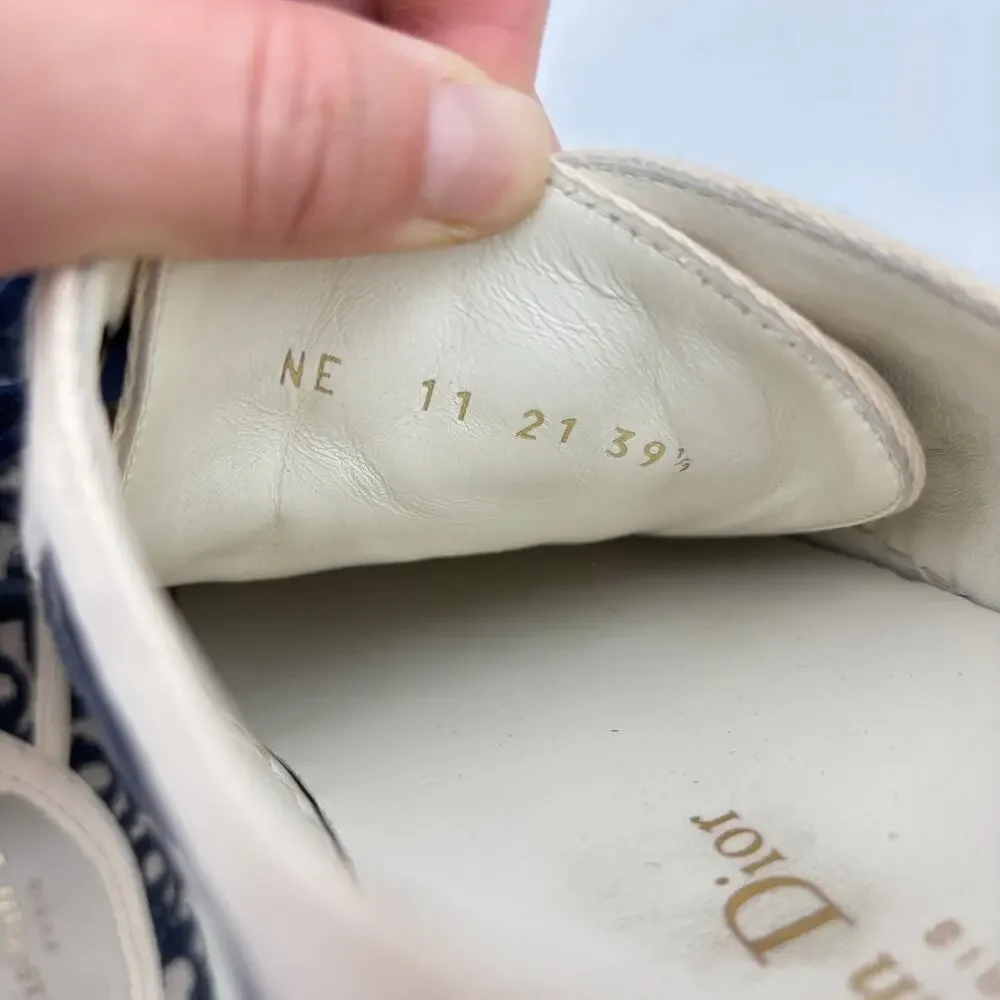 Christian Dior Walk'N' Dior Canvas Low Sneakers Men US 11.5 EU 45 Streetwear